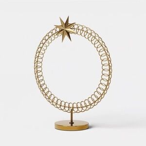 Threshold metal card holder Christmas wreath